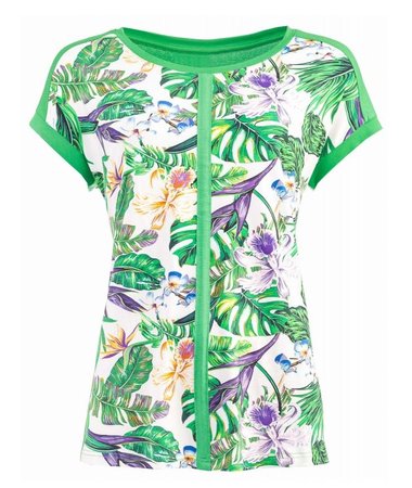 NED shirt Eclair SS Blue Fiesta Tricot