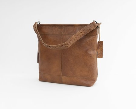Bag2Bag - Schoudertas Laptop tas Coria - Totone Cognac