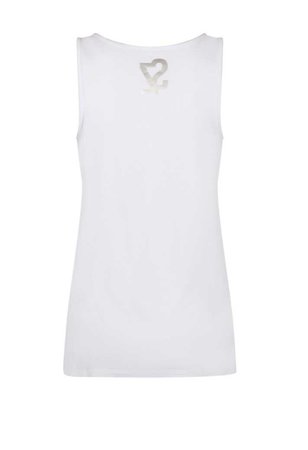 222 Zoso top with print Lonneke-white navy