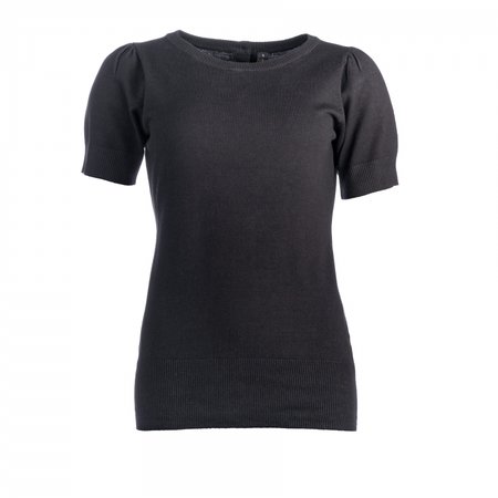 NED gebreid truitje Fayan 1/2 SS, Black