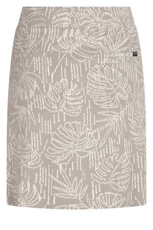 222 Zoso Lidewij Allover printed skirt stone / white
