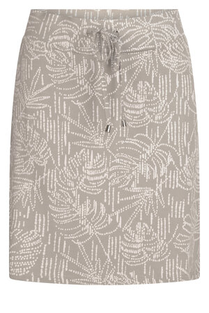 222 Zoso Lidewij Allover printed skirt stone / white