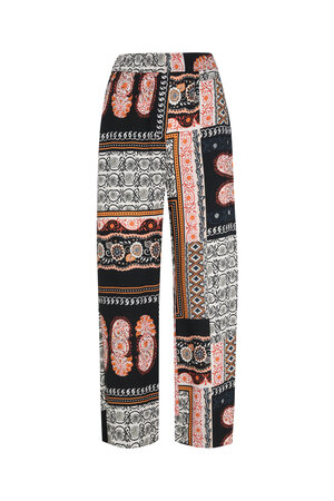 E3 22-040 Elvira Trouser Sofia Paisley patch black