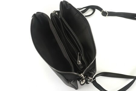 Ook-Leuk crossbody/ schoudertasje New York - black