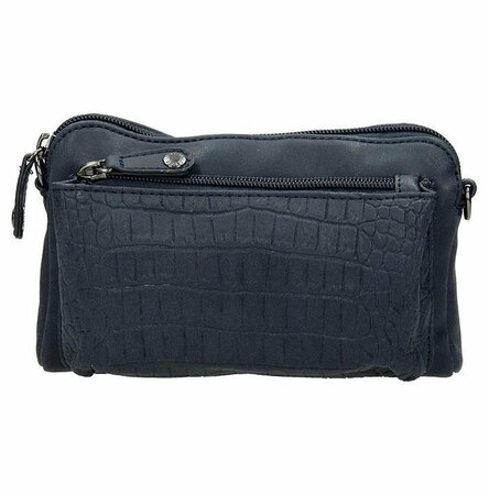 Enrico Benetti 66171 schoudertas/clutch Croco navy