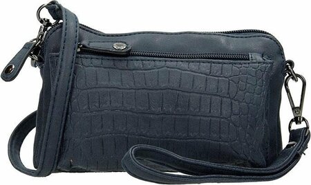 Enrico Benetti 66171 schoudertas/clutch Croco navy
