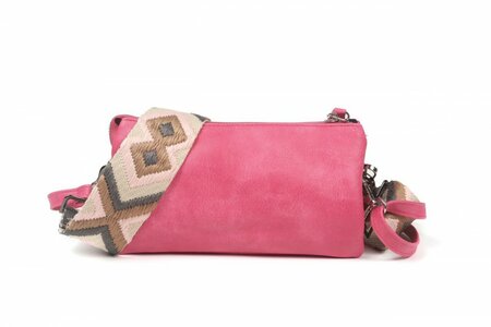 Ook-Leuk crossbody/ schoudertasje New York - roze