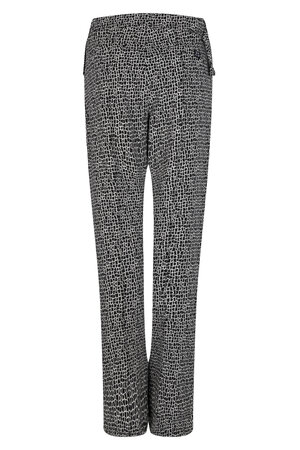 224 Zoso Allover printed pant Vivian - Black off white