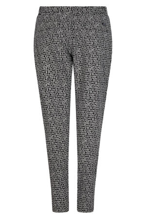 224 Zoso Allover printed trouser Megan - Black off white