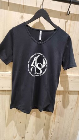 224 Zoso T shirt with print Fenna- black