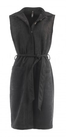 NED Gilet Samur Suedine Black - zwart