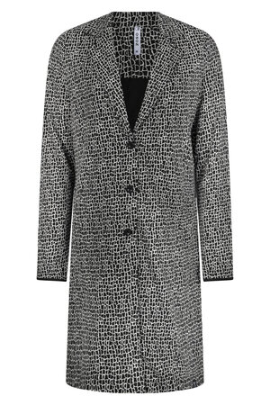 224 Zoso Printed long blazer Miranda - black off white