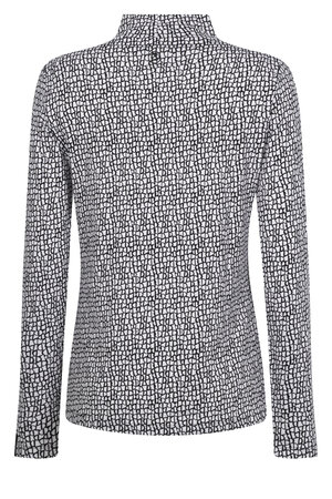 224 Zoso Printed viscose top Anika - off white black