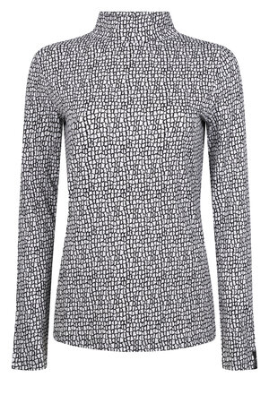 224 Zoso Printed viscose top Anika - off white black
