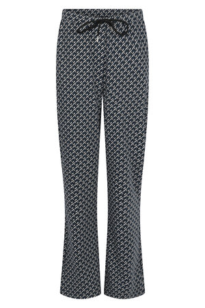 Zoso 224 Audrey jaquard pant petrol black
