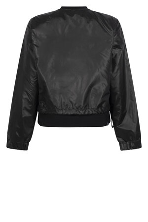 224 Zoso Sporty short coat Persey - black zwart