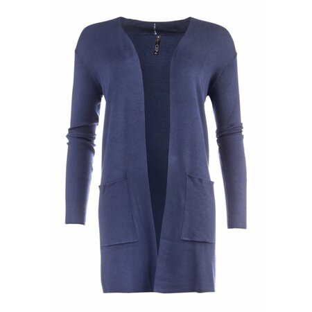 NED Vest - Machella Flat Knit Marine blauw