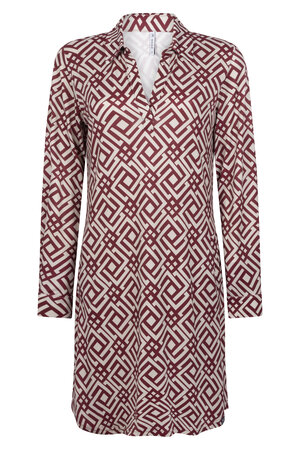 224 Zoso Printed splendour dress Scotty - Black oatmeal