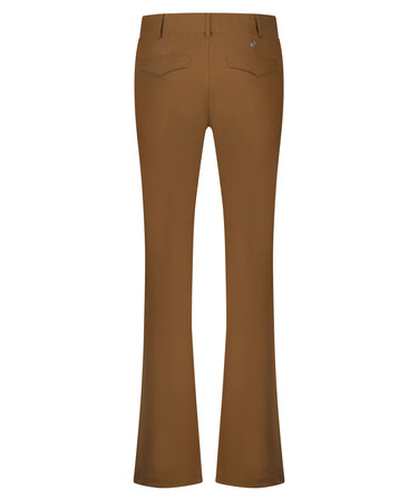 Lady Day Poppy tobacco flared broek travel - tobacco M12.4
