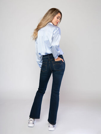 Il Dolce M-0943 Flare Jeans Sylvie dark blue
