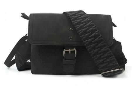Ook-Leuk schoudertasje/ clutch Colorado - zwart