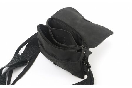 Ook-Leuk schoudertasje/ clutch Colorado - zwart