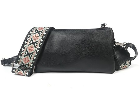 Ook-Leuk crossbody/ schoudertasje New York - black