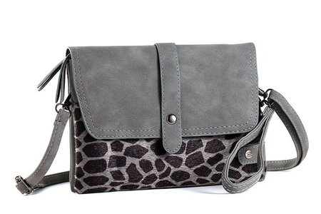 Ook-Leuk schoudertasje/ clutch Colorado - grey
