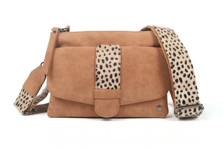 Ook-Leuk schoudertasje/ clutch Geneve - camel