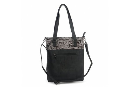 Ook-Leuk schoudertas/ shopper Lyon - antraciet