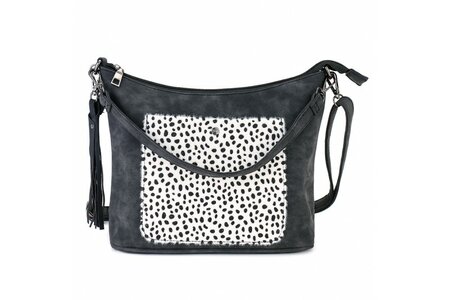 Ook-Leuk handtas Las Palmas - black white