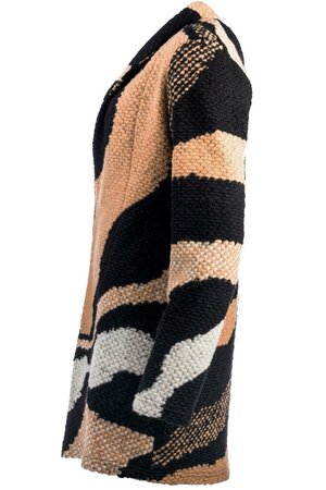 NED CELINE LONG LS JACQUARD SAND
