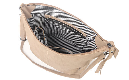 Ook-Leuk handtas / schoudertas Palma naturel