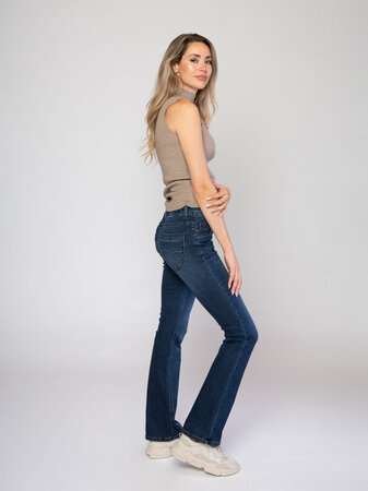 Il Dolce M-0948 Bootcut Jeans Roxy medium blue