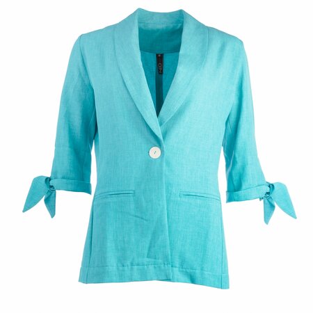 NED Trudy Virdian green blazer 3/4