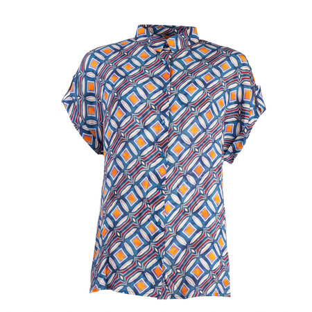 NED Annelie Denim Short SS retro balls woven