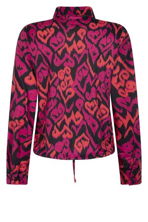 231 Zoso Patty navy-magenta printed Splendour blouse 231