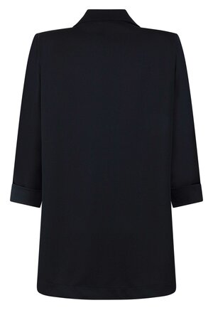 231 Zoso Wonder crepe fabric jacket- navy