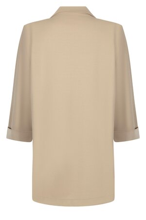 231 Zoso Wonder crepe fabric jacket- sand