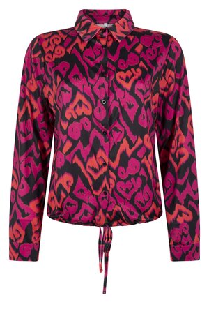 231 Zoso Patty navy-magenta printed Splendour blouse 231