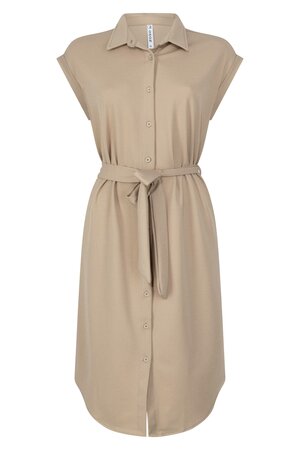 231 Zoso Mason crepe fabric dress- sand