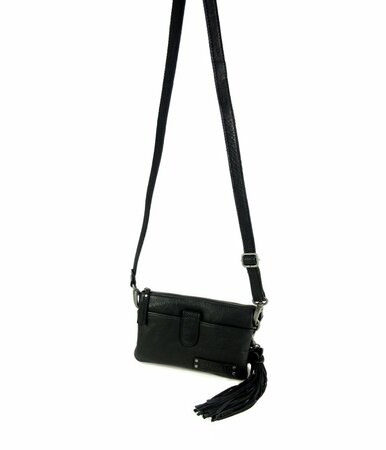 Bag2Bag - Dames clutch / schoudertas Dover - Zwart