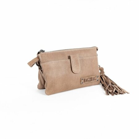 Bag2Bag - Dames clutch / schoudertas Dover - Grey Taupe