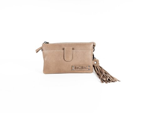 Bag2Bag - Dames clutch / schoudertas Dover - Grey Taupe