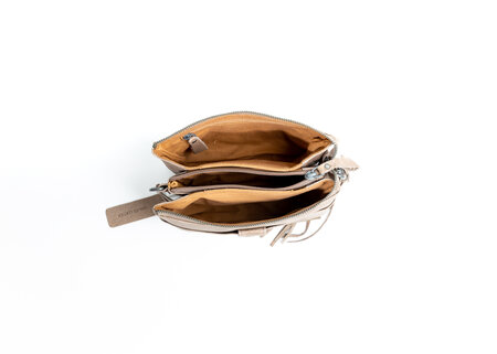 Bag2Bag - Dames clutch / schoudertas Dover - Grey Taupe