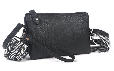 Ook-Leuk crossbody/ schoudertasje New York - black