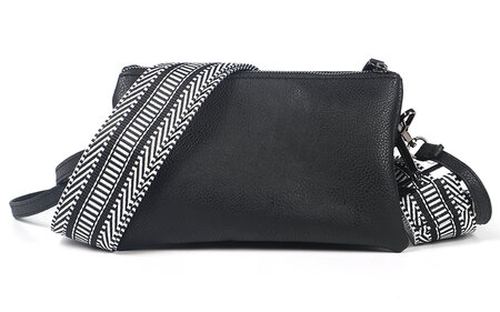 Ook-Leuk crossbody/ schoudertasje New York - black