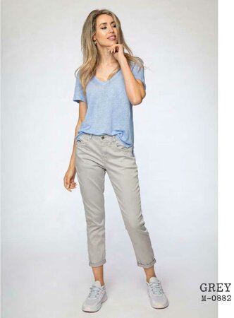 Il Dolce M-0882 TR Zoe Relaxed Jeans Grey