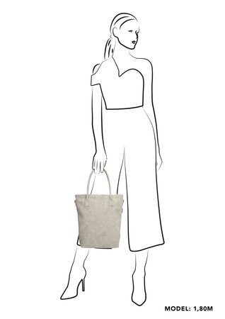 Beagles Shopper Light Grey + portemonnee 20165