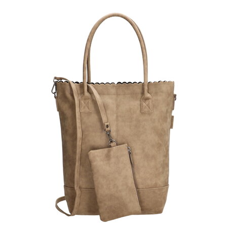 Beagles Shopper Light Taupe + portemonnee 20165